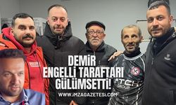 Zonguldakspor Başkanı Harun Demir engelli taraftarı gülümsetti!