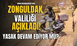 Zonguldak’ta Moto kuryelere kar engeli!