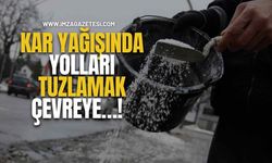 Kar Yağışında Yolları Tuzlamak Çevreye…!