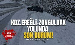KDZ. Ereğli–Zonguldak Yolunda Kar Engeli!