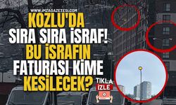 Kozlu'da Sıra Sıra İsraf! Bu İsrafın Faturası Kime Kesilecek?