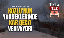 Kozlu’nun Yükseklerinde Kar Geçit Vermiyor!
