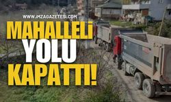 Mahalleli Yolu Kapattı!