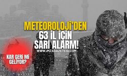 Meteoroloji ve AKOM’dan Peş Peşe Alarm! 63 İl İçin Sarı Uyarı! Kar geri geliyor mu?