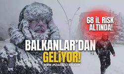 Meteoroloji'den uyarı üstüne uyarı! Balkan'lardan Geliyor! Kar 20 santimi bulabilir!