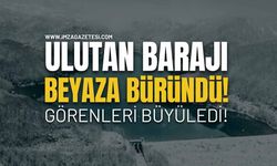 Zonguldak Ulutan Barajı Kar Manzaralarıyla Büyüledi!
