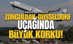 Zonguldak-Düsseldorf Uçağında Havada Büyük Korku!