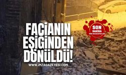 Facianın Eşiğinden Dönüldü! Kar Yağışından Binanın Çatısı Çöktü!