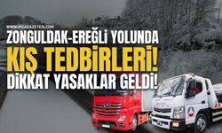 Zonguldak–Ereğli Yolunda Kış Tedbirleri: Tır Ve Çekicilere Yasak, Otobüs Trafiği Açıldı