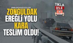 Zonguldak-Ereğli Yolu Kara Teslim Oldu!