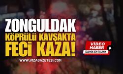 Zonguldak Köprülü Kavşakta Feci Kaza!