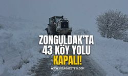 Zonguldak’ta 43 Köy Yolu Kapalı!