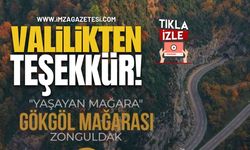 Zonguldak Valiliği'nden Teşekkür!
