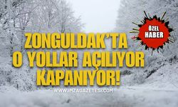 Kar Yağışı! Zonguldak’ta O Yollar Açılıyor Kapanıyor!