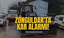 Zonguldak'ta Kar Alarmı! Ekipler Kritik Noktalarda...