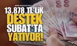 13.878 Tl’lik Destek Şubat’ta Yatıyor!