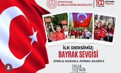 Zonguldak’ta da Yeni Dönemin İlk Dersi Bayrak Sevgisi!