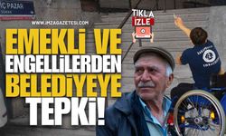 Emekli ve Engellilerden Soğuksu Pazarında Kaydırak Tepkisi!