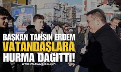 Başkan Erdem Vatandaşlara Hurma Dağıttı