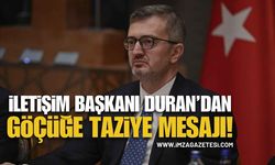 Duran’dan Zonguldak’taki Göçüğe Taziye Mesajı!