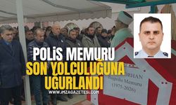 Kıdemli Başpolis Memuru Erhan Orhan memleketinde son yolculuğuna uğurlandı...
