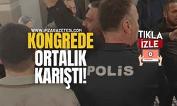 Kongrede ortalık karıştı! Kimse ne olduğunu anlamadı!