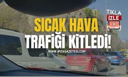 Kozlu’da Sıcak Hava Trafiği Kilitledi!