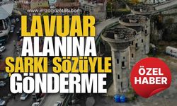 Lavuar alanına şarkı sözüyle gönderme...