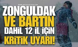 Meteoroloji'den Zonguldak ve Bartın Dahil 12 İl İçin Kar ve Sağanak Alarmı!