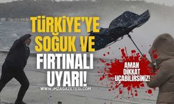 Türkiye’ye Soğuk ve Fırtınalı Uyarı! Rüzgar 70 Km’yi Bulacak!