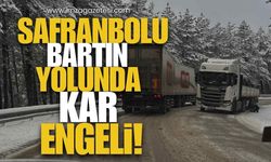 Safranbolu-Bartın Yolunda Kar Engeli!