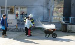 Göbü Ortaokulu’nda Yangın Tatbikatı..