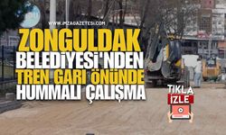 Zonguldak Belediyesi'nden Tren Garı Önünde Hummalı Çalışma