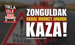 Zonguldak Akbal Market Önünde Kaza!