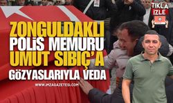 Zonguldaklı Polis Memuru Umut Sıbıç’a Gözyaşlarıyla Veda...