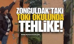 Zonguldak'taki TOKİ Okulunda Tehlike!