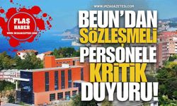 BEUN’dan Sözleşmeli Personele Kritik Duyuru!