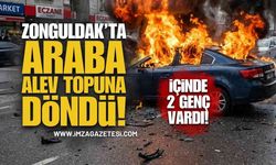 Çaycuma'da Otomobilde Korkunç Patlama: Çakmak Gazı Alev Topuna Döndü!