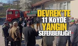 Devrek'te 11 Köyde Yangın Seferberliği!