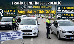 Zonguldak’ta 13 Bin 388 Kişi Denetlendi