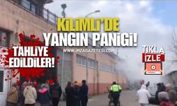 Kilimli Kapalı Pazar Yerinde Korkutan Yangın! Yangının Sebebi Belli oldu!