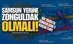 Samsun Yerine Zonguldak Olmalı: Bu Harita Zonguldak'ı Küçültür