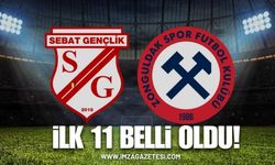 Sebat Gençlik Spor Zonguldakspor maçının ilk 11’leri açıklandı