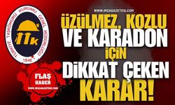 TTK Müesseseleri Üzülmez, Kozlu ve Karadon İçin Dikkat Çeken Karar!