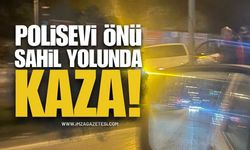 Zonguldak Kozlu Sahili Polisevi Önünde Kaza