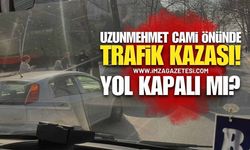 Uzunmehmet Cami Önünde Trafik Kazası!