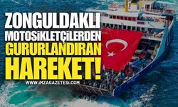 Zonguldaklı Motosikletçilerden Gururlandıran Hareket: Rota Çanakkale!