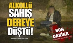 Zonguldak'ta Alkollü Şahıs Dereye Düştü!