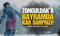 Zonguldak’ta Bayramda Kar Sürprizi | Zonguldak haber