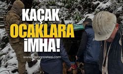Zonguldak’ta Kaçak Maden Ocaklarına İmha!